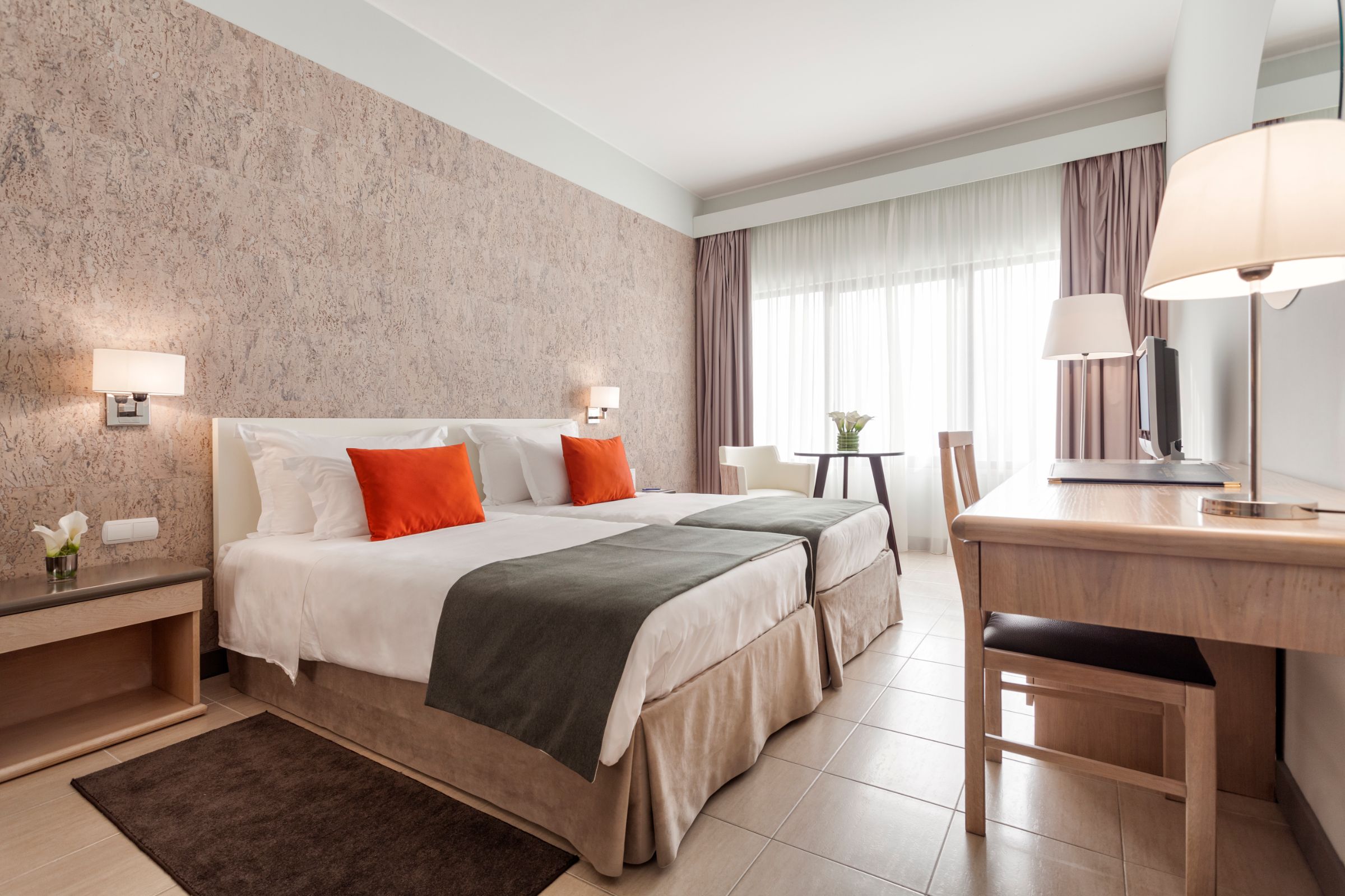 Quarto Modelo Santarém Hotel - P3P J. Paulo Pereira - Arquitetos & Associados